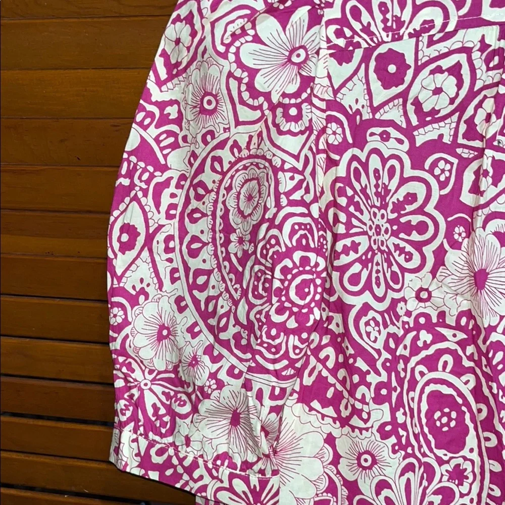 NWT Umgee Mini Dress Raspberry and Cream Floral Patterned Dress - Picture 12 of 12